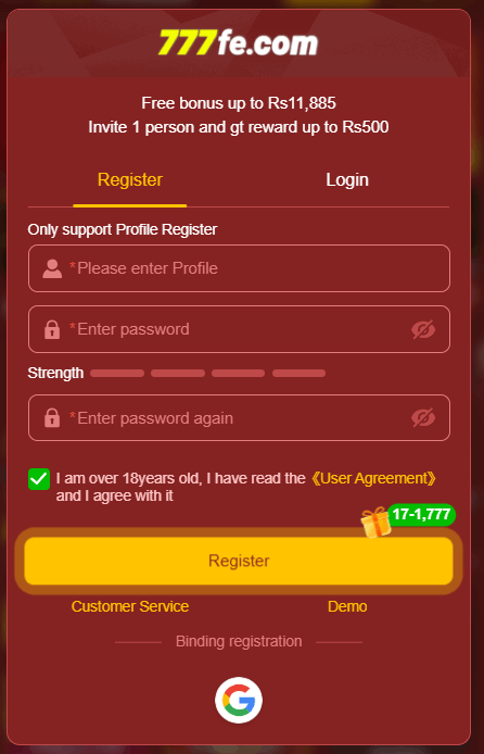 777FE login